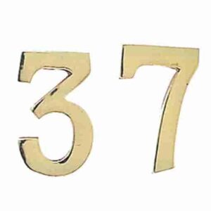 NUMERO CIVICO IN OTTONE D. MM.75