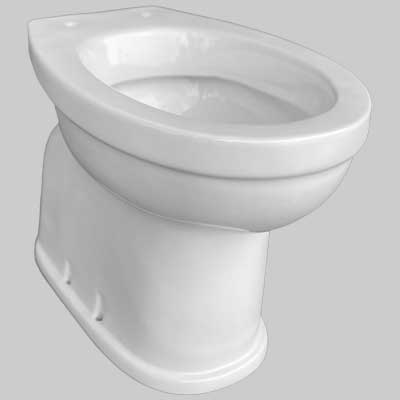 F17915.jpg VASO BERLIN SCARICO A PAVIMENTO BIANCO - immagine 1