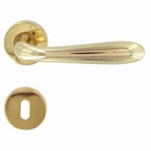 MANIGLIA GOCCIA M82 C/BOCCHETTA ORO LUCIDO