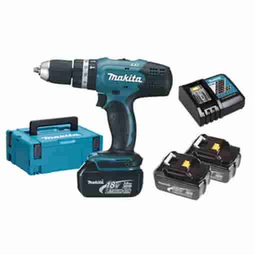 F23382.jpg MAKITA SUPERKIT 18VP-3Ah DHP453RF3J C/ 3BATT. - immagine 1