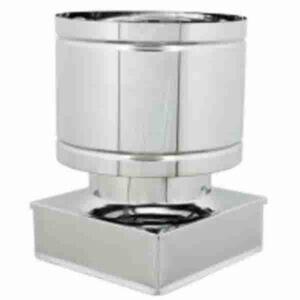 FUMAIOLO A BOTTE INOX AISI 304 32X32 CM