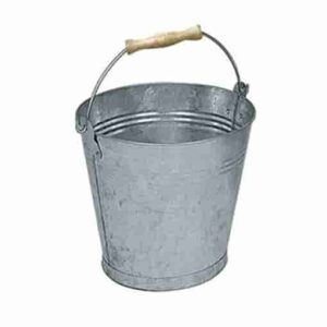 SECCHIO ZINCATO LT 15  CM 30X29H