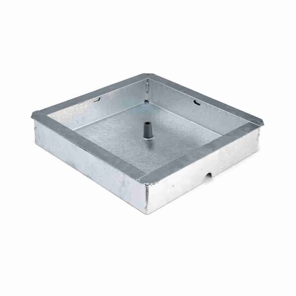 SIGILLO ZINCATO A CALDO SERIE LEGGERA SP. 10/10 DIM. 430X430 MM - ALTEZZA 50 MM - immagine 1