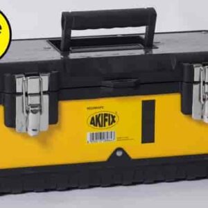 CASSETTA PORTA UTENSILI METALLO GIALLO 38X16X18CM