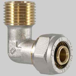 RACCORDO A COMPRESSIONE CURVO MASCHIO 16X1/2