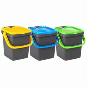 PATTUMIERA  35 L ECOPLUS C/MANIGLIA KIT 3 PEZZI