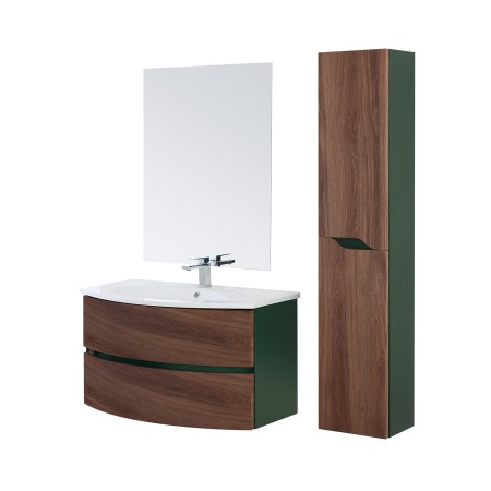 F24663.jpg COMPLETO BAGNO 90CM CURVO MAIORI NOCE CANALETTO - immagine 1
