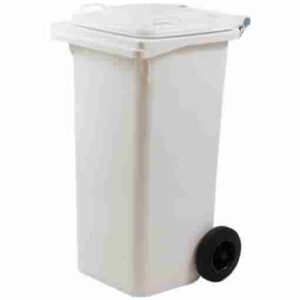 PATTUMIERA 120 L CON RUOTE BIANCO