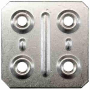 PIASTRINE QUADRE ZINCATE CM.4X4 (PZ.10)*