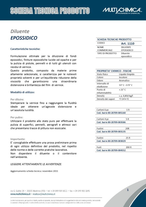 DILUENTE EPOSSIDICO TOP DA LT.5 - immagine 2