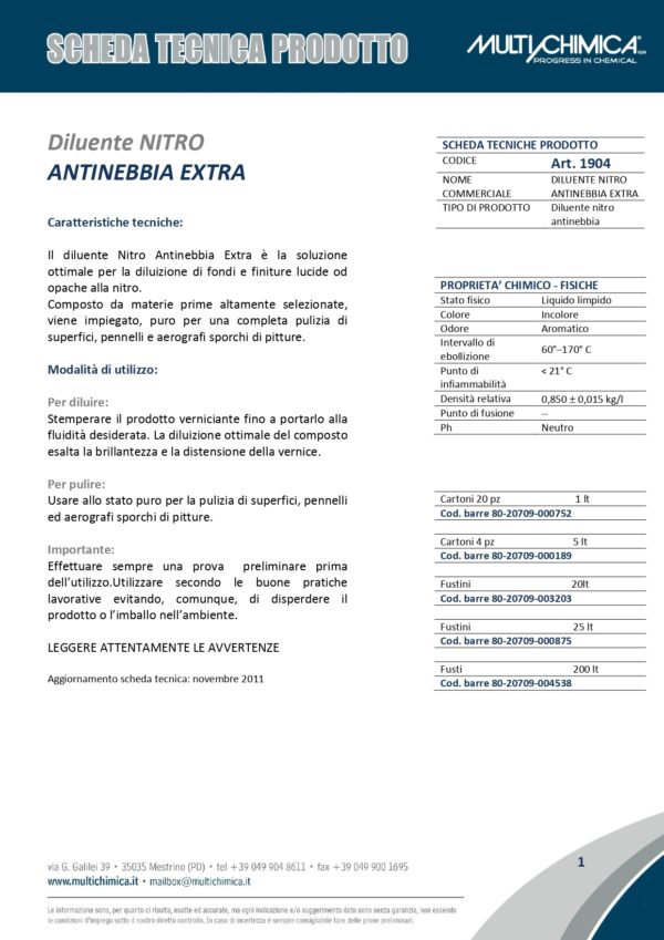 DILUENTE NITRO ANTIN.EXTRA LT.1 - immagine 2