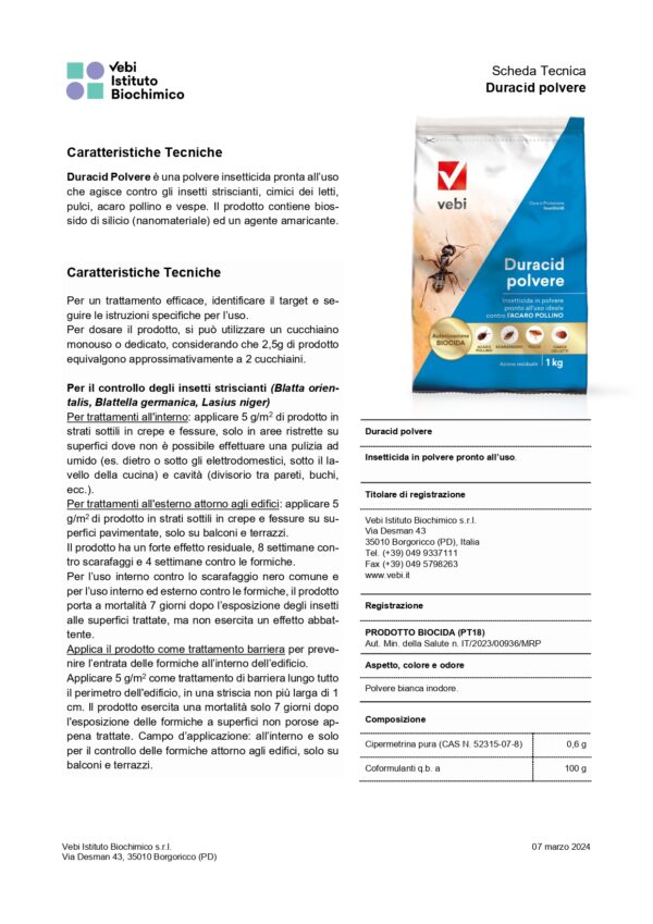 ANTIFORMICHE DURACID POLVERE PW BTL 500G - immagine 2