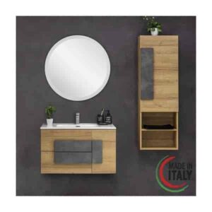 COMPOSIZIONE  BAGNO 80 CM 2CASSETTI+1ANTA - URBAN