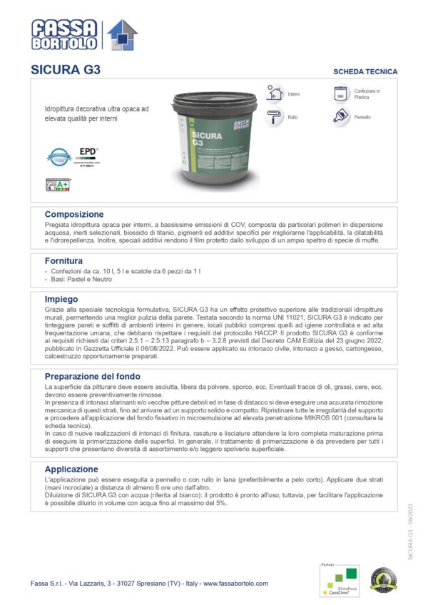 SICURA G3 PASTEL 5 LT - immagine 2