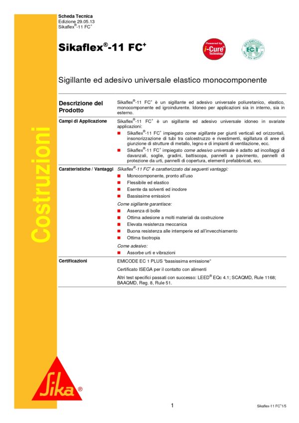 11FC GRIGIO 600ML UNIPAC SIKAFLEX - immagine 2
