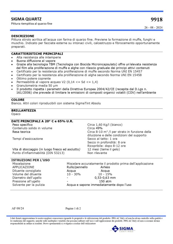 QUARTZ SIGMA 1 LT BIANCO - immagine 2