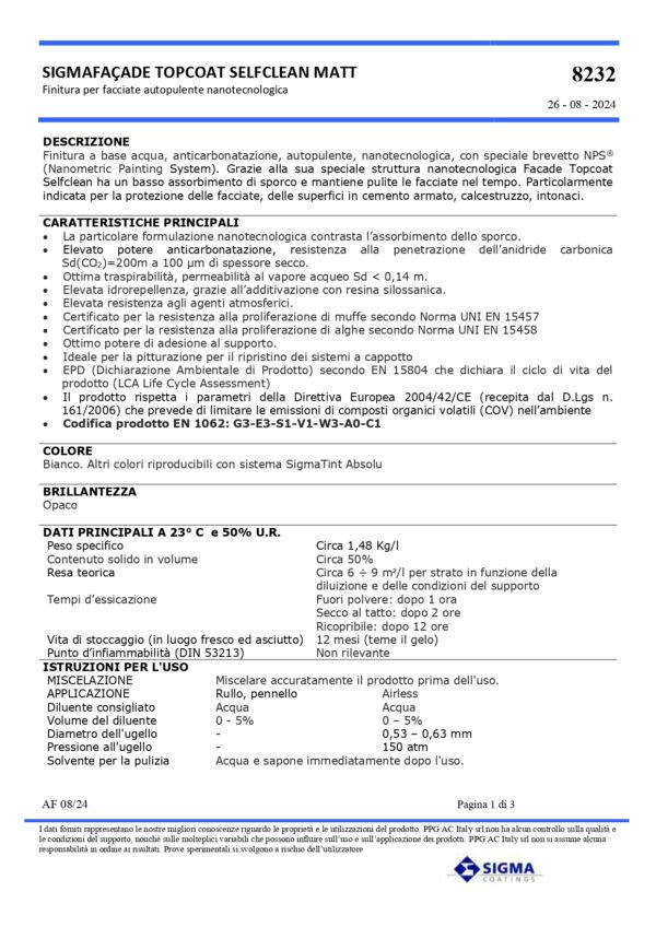 FACADE TOPCOAT SELF-CLEAN BIANCO L 10 - immagine 2