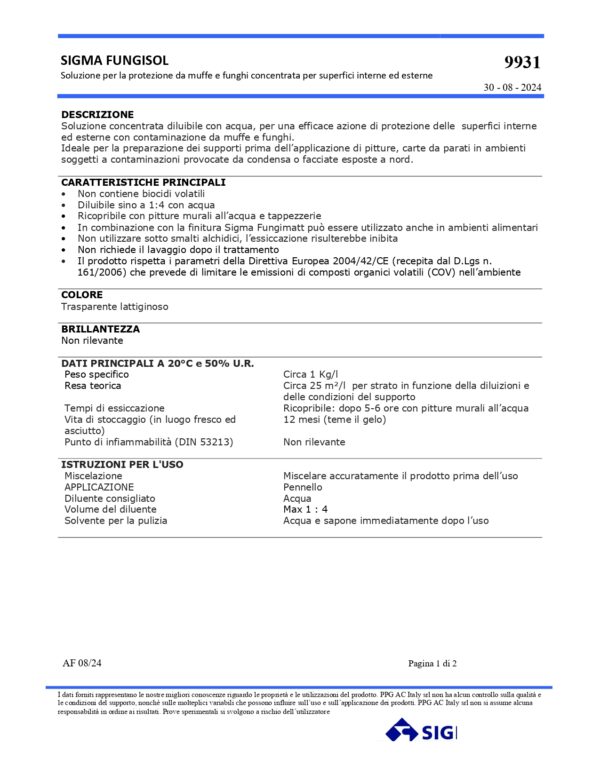 FUNGISOL  LT1 TRASPARENTE - immagine 2