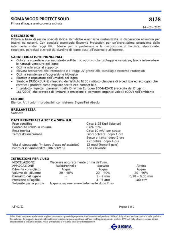 WOODPROTECT SOLID SAT WB BAS ZN COLORATO  1 LT - immagine 2