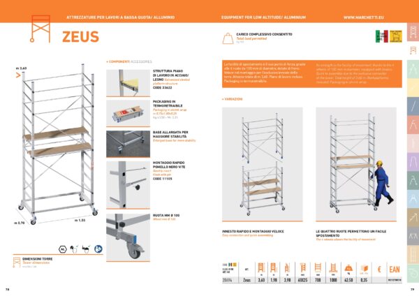TRABATTELLO ZEUS PONTEGGIO ALL H M 3,60 - immagine 2