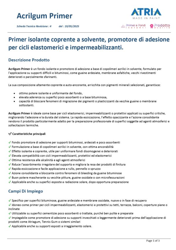 ACRYL GUM PRIMER KG 5 BIANCO - immagine 2