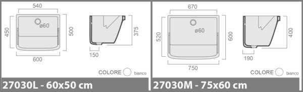 LAVATOIO LAUNDRY  60X50 - immagine 2
