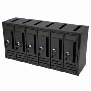CASSETTA POSTALE COMPO 6 62X18X30 CM ANTRACITE