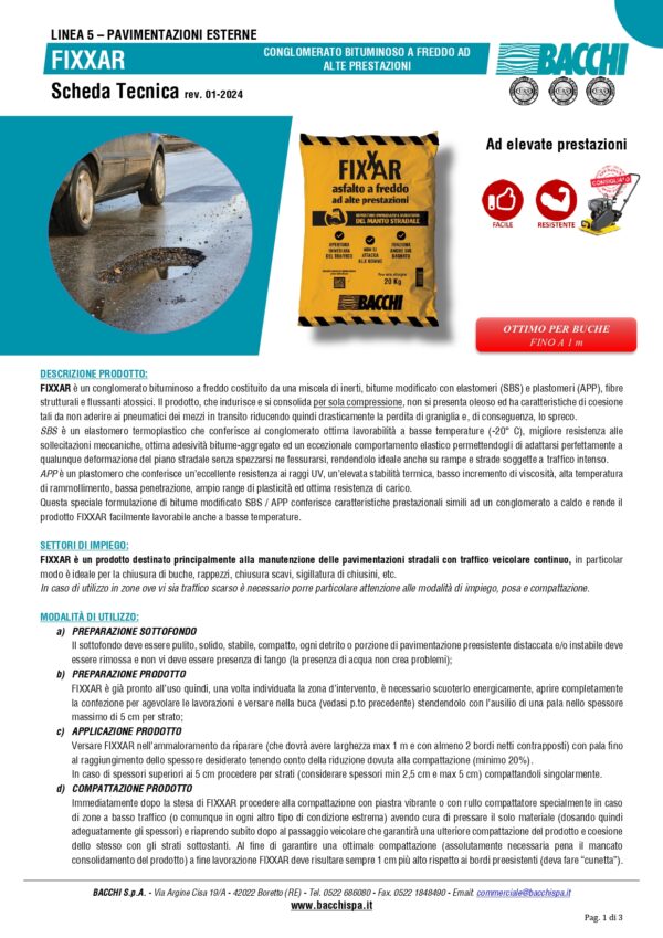 ASFALTO A FREDDO IN SACCO 25KG - immagine 2