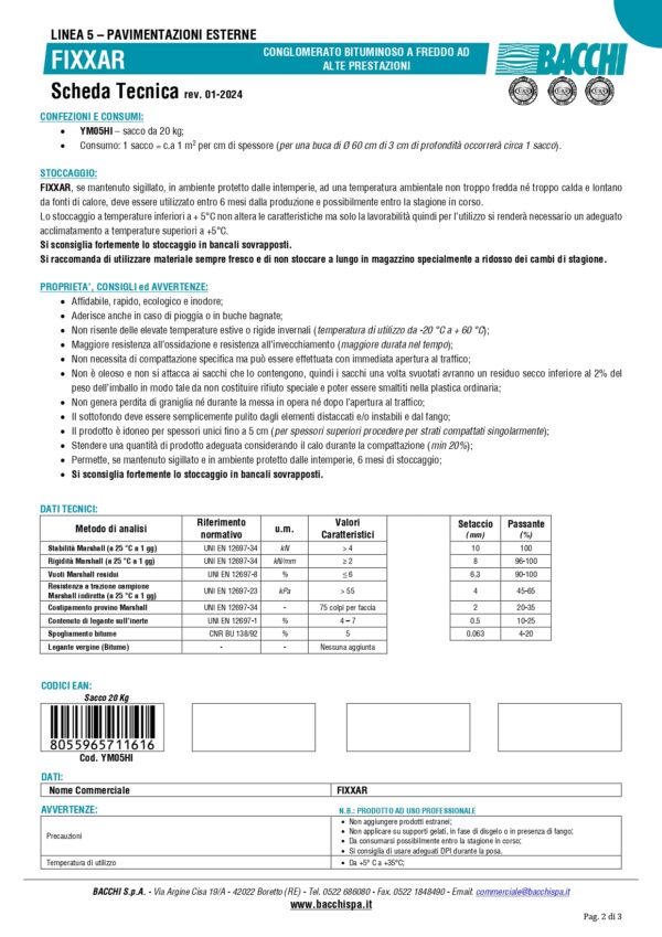 ASFALTO A FREDDO IN SACCO 25KG - immagine 3