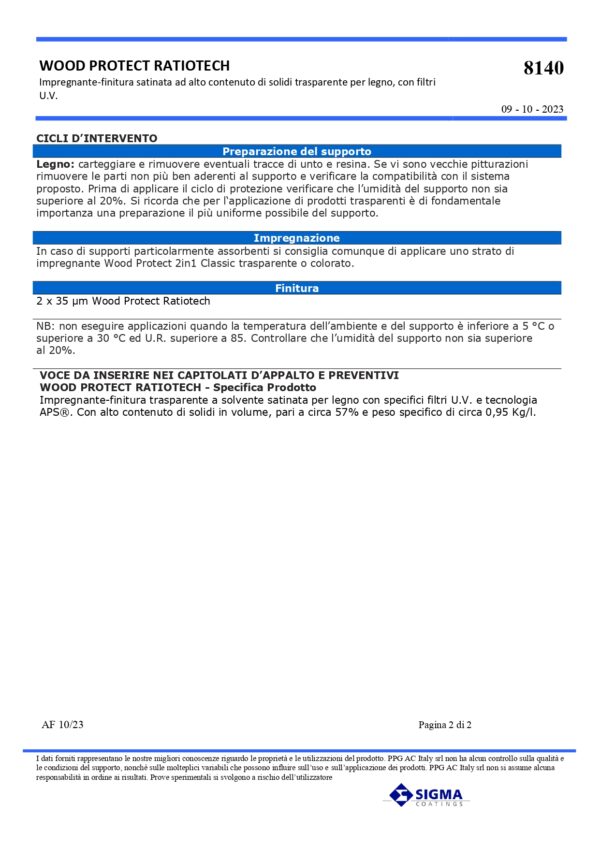 WOODPROTECT RATIOTECH SATIN LT 1 - immagine 3
