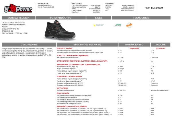SCARPA SAFE RS L S3 FO SR 43 - immagine 2