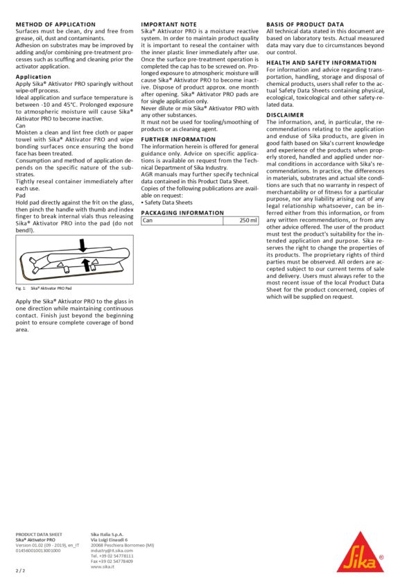 AKTIVATOR-100  PRO 250 ML - immagine 3