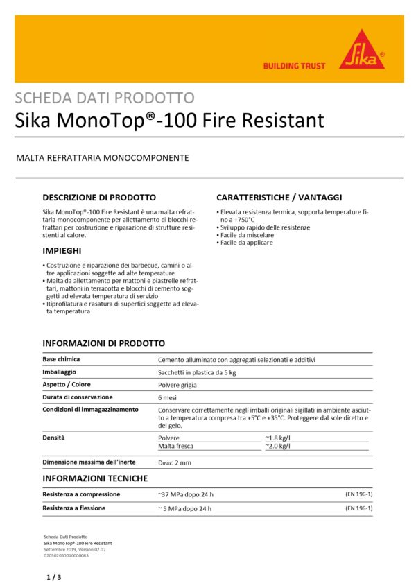 SIKAMONOTOP -100 5 KG - immagine 2