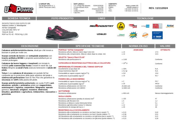 SCARPA TOKYO ESD S1P SRC 38 - immagine 2