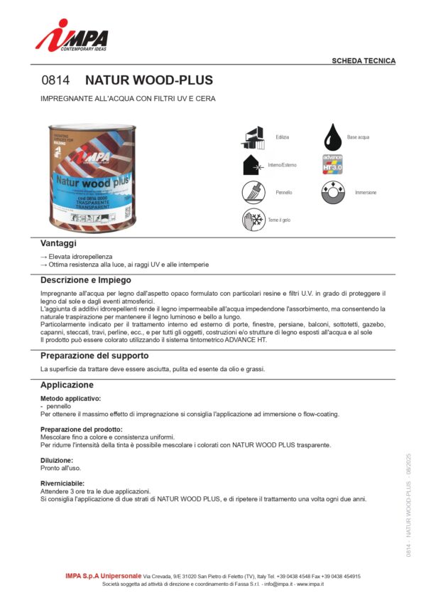 NATUR WOOD PLUS TRASP 750ML - immagine 2