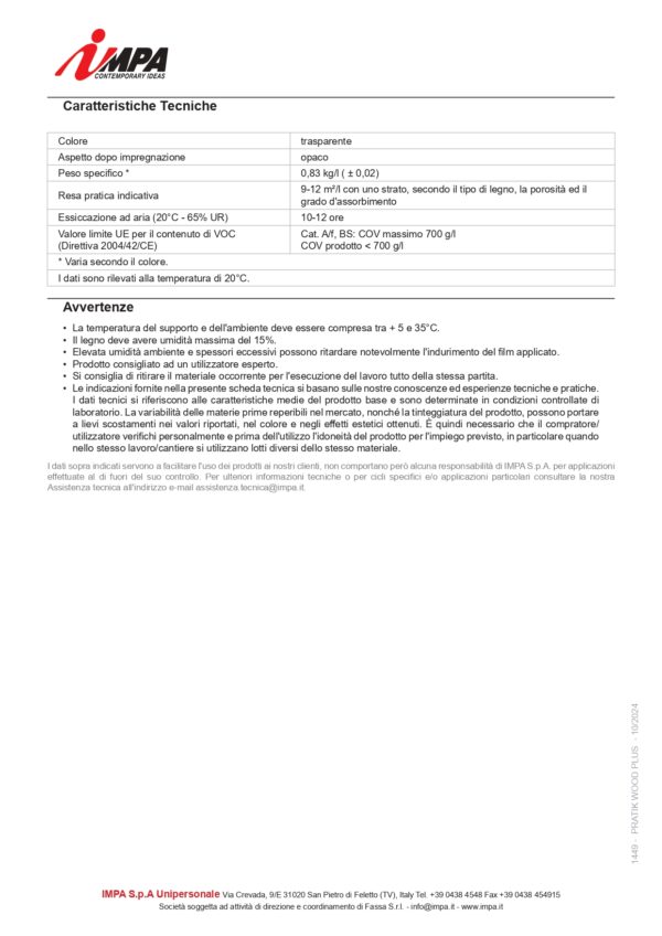 PRATIK WOOD PLUS TRASPARENTE 2,5L - immagine 4