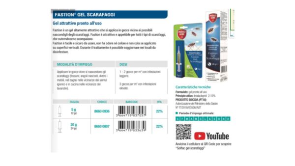 SBM SCARAFAGGI FASTION GEL SIRINGA DA 5 G - immagine 2