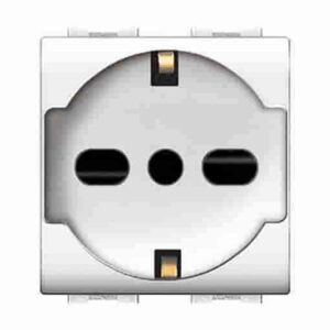 PRESA LIFE ART.4050WH PRESA  BIPASSO SCHUKO BIANCA