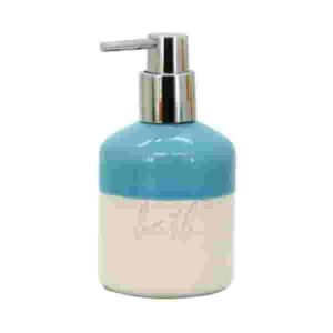 FOLK DISPENSER IN CERAMICA BLU/BIANCO
