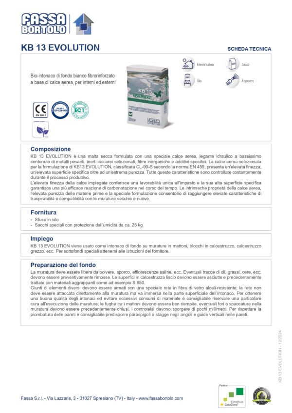 KB 13 INTONACO BIOLOGICO 25KG - immagine 2
