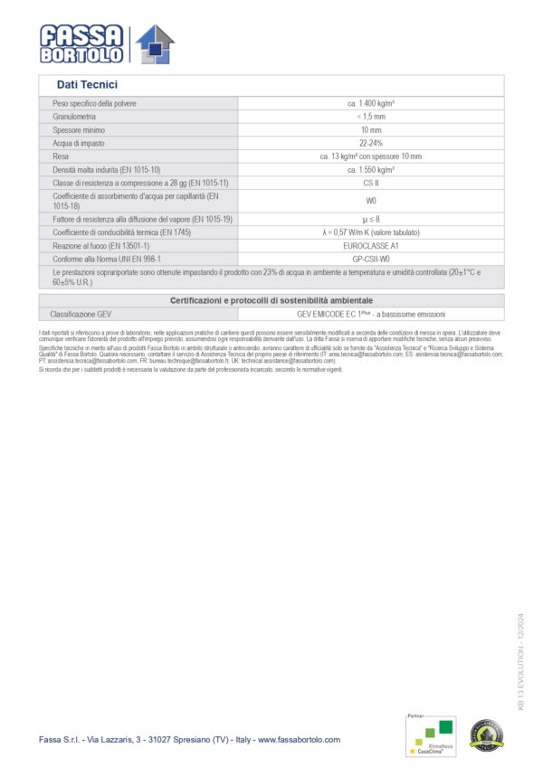 KB 13 INTONACO BIOLOGICO 25KG - immagine 4
