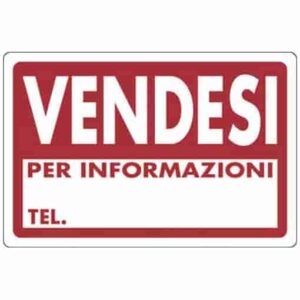 TARGA SEGNAL."VENDESI"