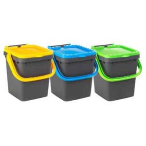 PATTUMIERA 20 L ECOPLUS C/MANIGLIA KIT 3 PEZZI