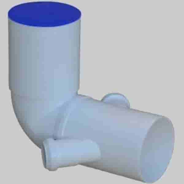 F30097.jpg CURVA WC PROLUNGATA BIANCA CON DOPPIO ATTACCO BICCHIERE DX-SX-90X50-50 - immagine 1