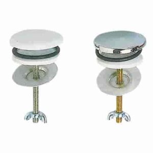 TAPPO COPRIFORO OTTONE BIANCO 2 PZ