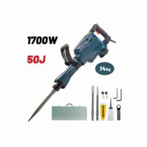 MARTELLO DEMOLITORE 1700W 50J 14KG HEX30MM