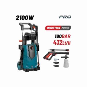 IDROPULITRICE AD ALTA PRESSIONE 2100W CON MOTORE A INDUZ.165BAR,432L/H