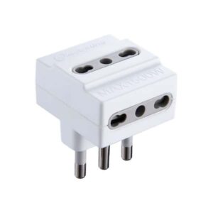 ADATTATORE TRIPLO 16A BIANCO OPACO