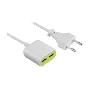 PROLUNGA 2 USB OUTPUT 2.4 A CAVO 1,5 MT BIANCO GRIGIO