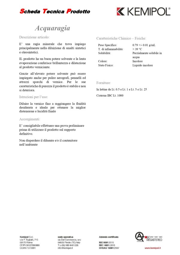 ACQUARAGIA MIXOL 1 L - immagine 2